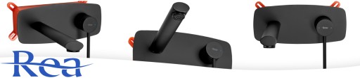 BATERIA UMYWALKOWA PODTYNKOWA OVAL BLACK REA