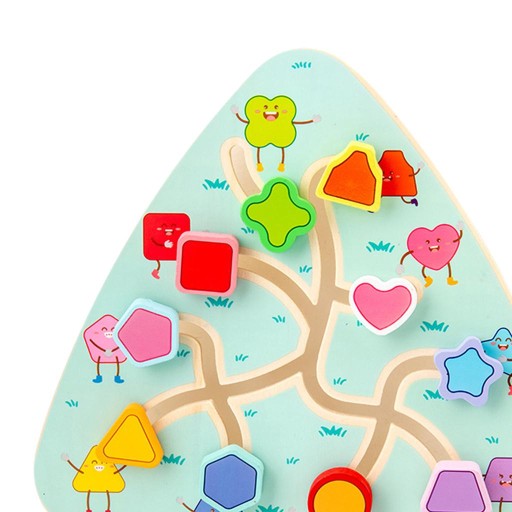 Puzzle Drewniany labirynt Gra planszowa Zabawka matematyczna Umiejętności motoryczne Zajęty kształt planszy