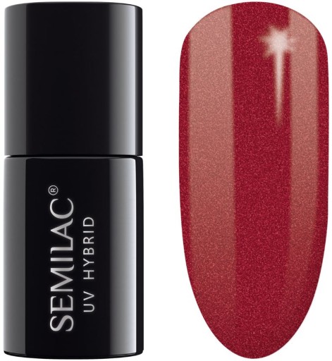 SEMILAC HYBRID POLISH 070 ​​ЖЕМЧУЖНО-КРАСНЫЙ 7 МЛ