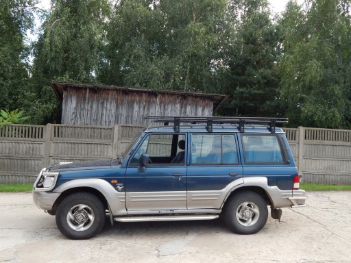 Hyundai Galloper длинный багажник на крышу с сетчатой ​​корзиной, платформой для палатки