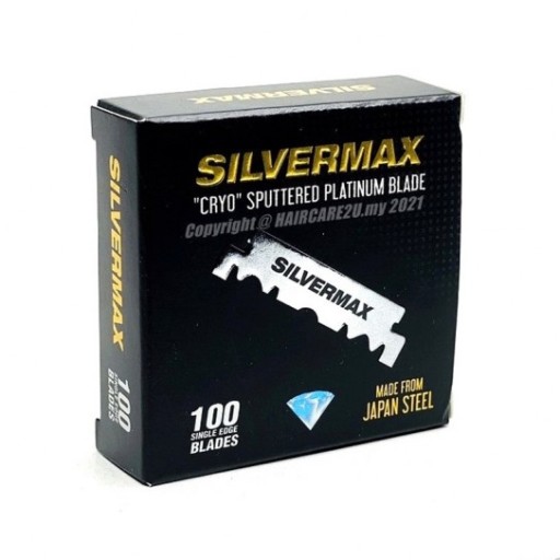 Бритвенные лезвия Silvermax 100 Single Edge Platinum, 100 шт.