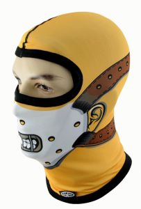 Kominiarka motocyklowa maska HANNIBAL żółta