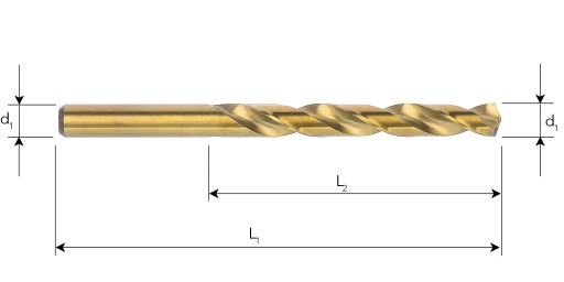 1,1 mm WIERTŁO DO METALU KOBALT HSSE INOX DIN 338