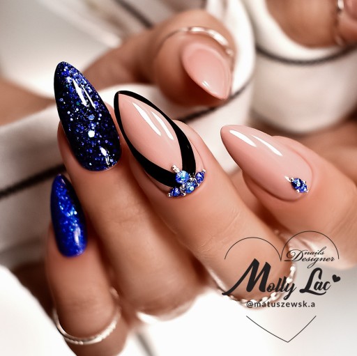 Пудра для ногтей GLITTER BOMB Blue Effect № 06 SEOL