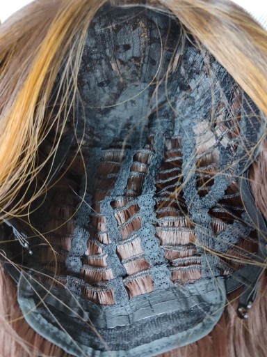 Парик FRONT BLOND, коричневый, без челки, густые волны, светлые блики