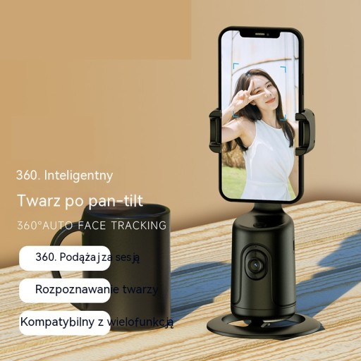 Стабилизатор съемки смартфона, отслеживание лица AI, вращение на 360°