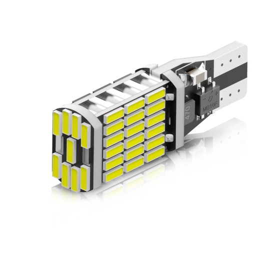 СВЕТОДИОДНАЯ ЛАМПА W16W T15 REVERSE CANBUS 45 LED SMD