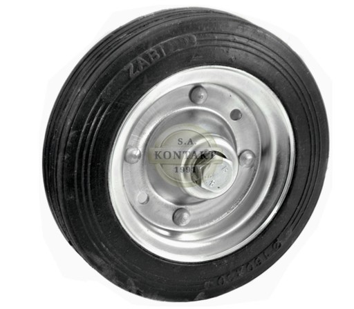 Koło transportowe 250mm kółko metal / guma bieżnia pełna ze śrubą