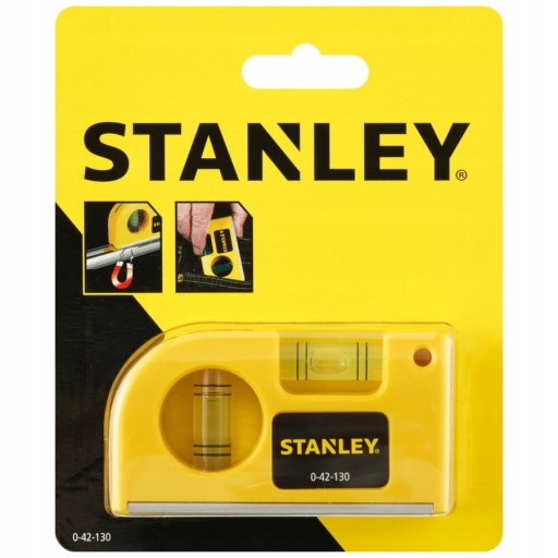STANLEY 42-130 КАРМАННЫЙ УРОВЕНЬ С ЗАЖИМОМ