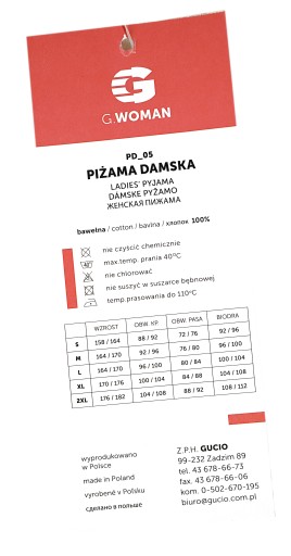 Женская пижама, 100% хлопок, польский размер XL.