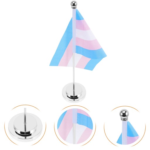 Office Decore Pansexual Trans flaga na stół