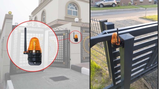 Lampa sygnalizacyjna LED do napędów bramy 12V - 230V, uniwersalna