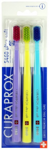 Зубная щетка Curaprox CS 5460 Ultra Soft, разные наборы из 3 шт.