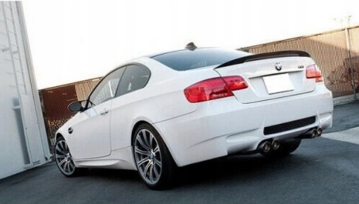 Спойлер на заднюю дверь BMW 3 E92 M PERFORMANCE, черный глянцевый, с АБС!