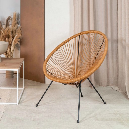 ACAPULCO RATTAN GARDEN кресло 72x79x85см HOMLA