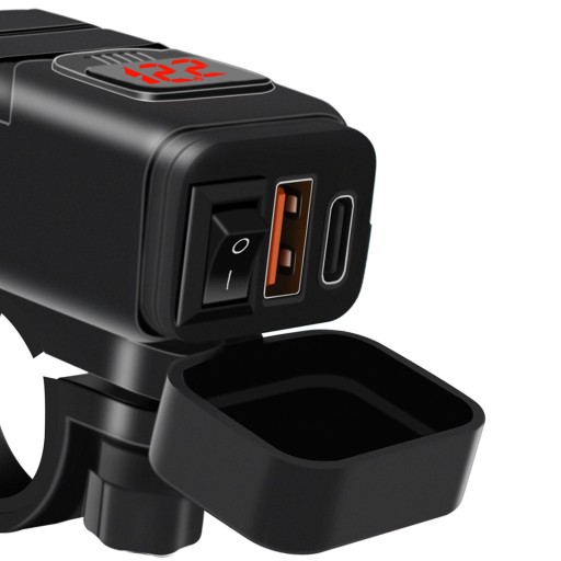 USB Type C PD и быстрое красное зарядное устройство для мотоцикла .0
