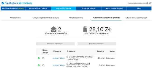 АВТОМАТИЧЕСКИЙ КОМИССИЯ ВОЗВРАТА ИНСТРУМЕНТА ALLEGRO