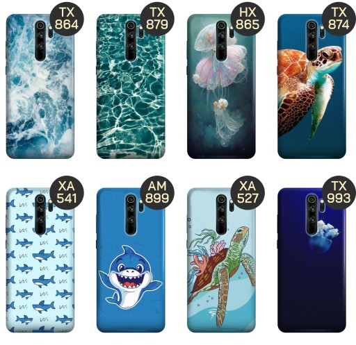 ETUI DO XIAOMI REDMI NOTE 8 PRO WZORY MORZE FALE WODA AQUA OBUDOWA CASE