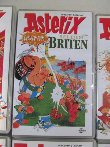 ASTERIX i OBELIX- 6 kaset VHS, zestaw, min. w Brytanii, Kleopatra, Cezar...