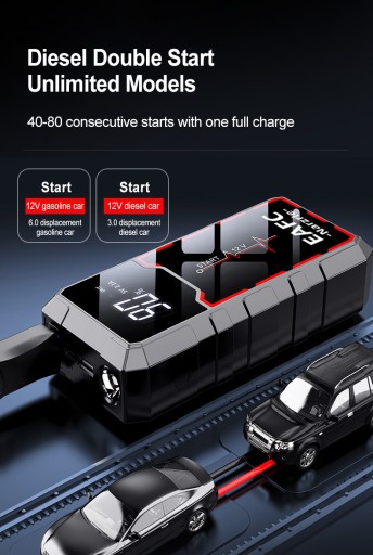 BOOSTER JUMP STARTER 28000MAH АВТОМОБИЛЬНЫЙ АВАРИЙНЫЙ ЗАПУСК И POWERBANK