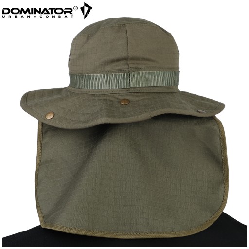 Польская военная шляпа DOMINATOR BOONIE с воротником Rip-Stop OLIVE M
