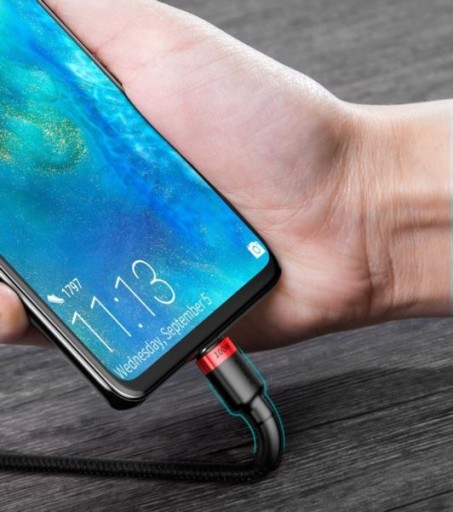 Kabel Szybkie Ładowanie Telefonu USBC TYP C BASEUS Mocny Przewód 100W 5A 2m