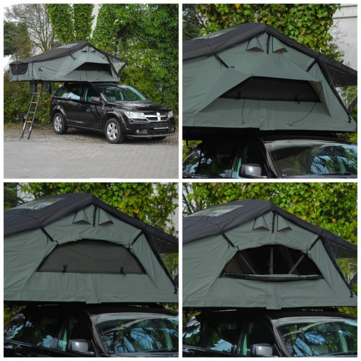 Автомобильная палатка Wild Camp Mississippi 220, зеленая, просторная, 220х240см