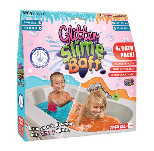 Порошок для смены воды Slime Baff Glitter розовый