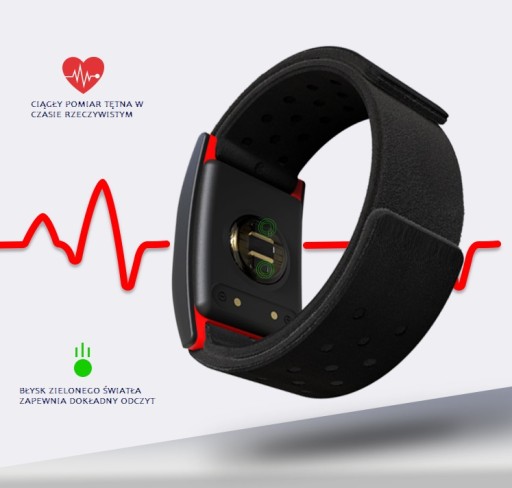 Нарукавная повязка с датчиком сердечного ритма Zwift ANT+ BT