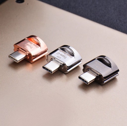 CZYTNIK KART USB TYPU C Micro SD TF OTG adapter GO