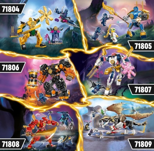 LEGO NINJAGO Mech żywiołu technologii Sory 71807 MOŻLIWOŚĆ ŁĄCZENIA ZESTAWU