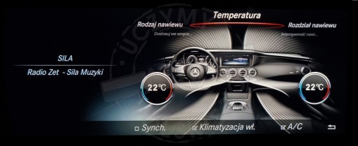MERCEDES W205 C-CLASS ПОЛЬСКОЕ МЕНЮ LECTOR REGION