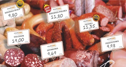 Pin reklamowy na cenówkę - WRZUĆ NA GRILL - 10 szt.
