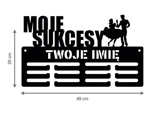 Wieszak na medale z imieniem MOJE SUKCESY 257.1