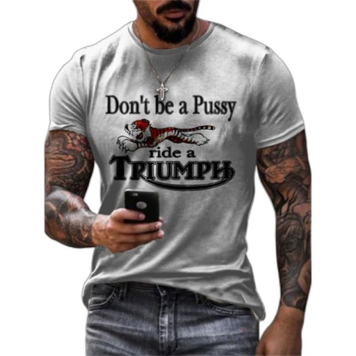 Koszulka męska T-shirt wzór 3D Route 66 klasyk M61