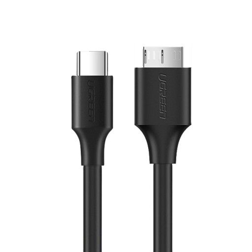 Кабель Ugreen USB Type C — micro USB Type B SuperSpeed ​​3.0 1м черный (