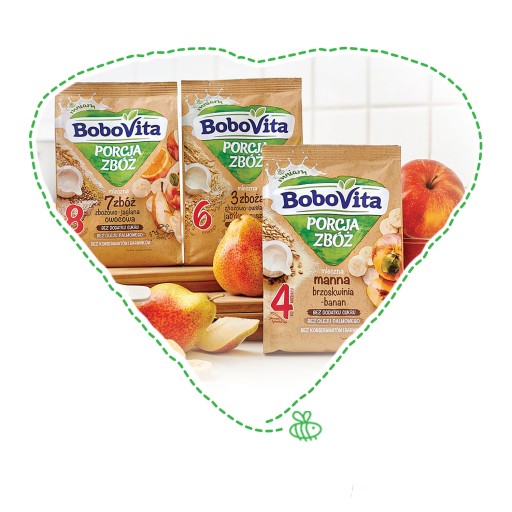 BOBOVITA PORCJA ZBÓŻ Kaszka zbożowo-jaglana 170 g
