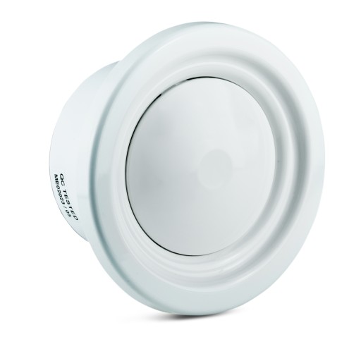 Диффузор Click-Clack с рамкой, диаметр 150, белый AVM150