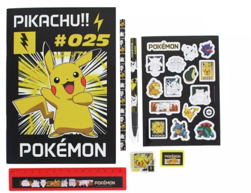 Наклейки POKEMON, ручка, карандаш, блокнот, пенал