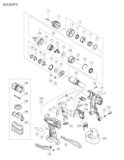 Планетарная передача HITACHI DS12DVF3 отвертка