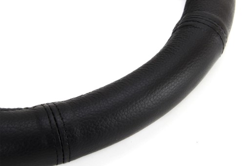 POKROWIEC NA KIEROWNICĘ 35-37cm SKÓRA NATURALNA