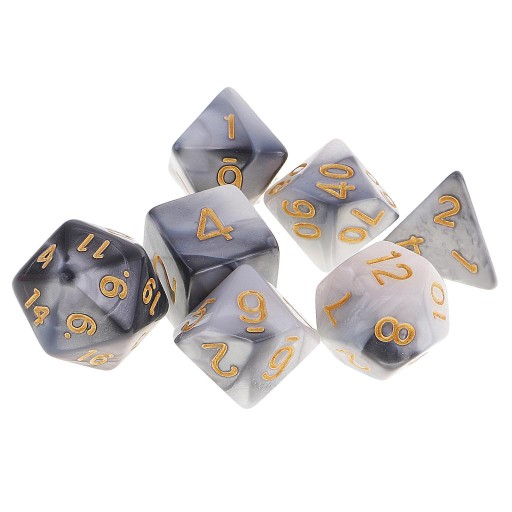 Набор из 14 многогранных кубиков для настольной игры RPG DND.
