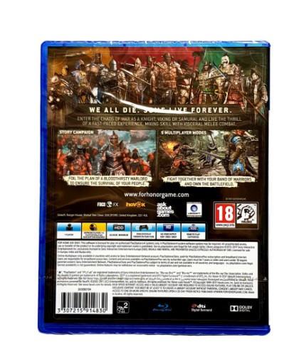PS4 FOR HONOR/НОВИНКА/ОБЕРТКА