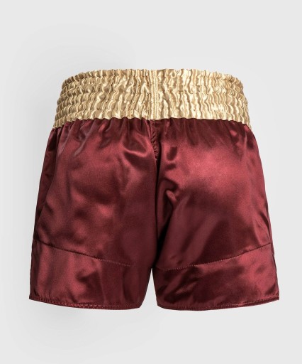 Классические шорты Venum Muay Thai бордовый/золотой/белый M