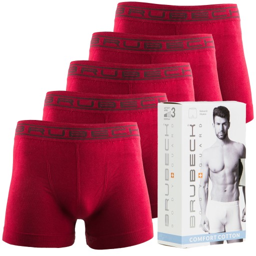 BOKSERKI MAJTKI MĘSKIE 5szt BRUBECK COTTON XL