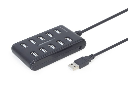 10-портовый концентратор USB 2.0 с переключателем Gembird