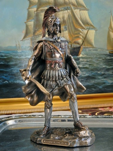ALEKSANDER MACEDOŃSKI FIGURKA NA MARMUR GRAWER v