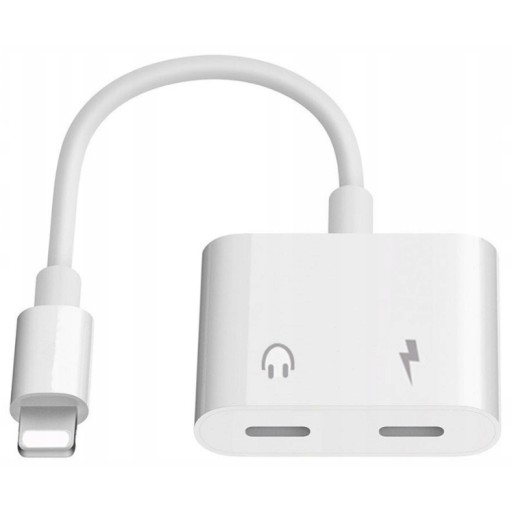 АДАПТЕР 2X КАБЕЛЬ LIGHTNING ДЛЯ IPHONE X XS 11 12 13 14 PRO MAX