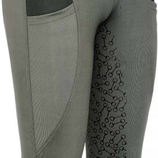 Legginsy młodzieżowe START Kensington pełny lej oliwkowe 170