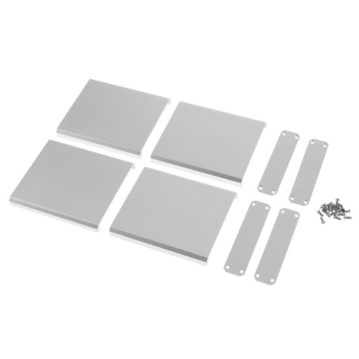 2 sets of extruded housing for control, amps, power converter